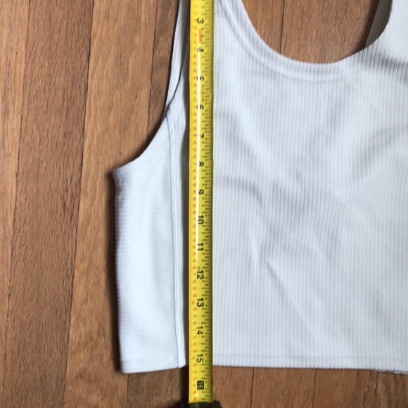 Lululemon Ribbed Softstreme Cropped Tank Top in Ivory - Picture 3 of 7